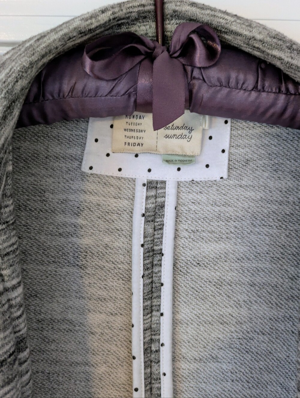 Anthropologie Sweatshirt Blazer. - Picture 3 of 4